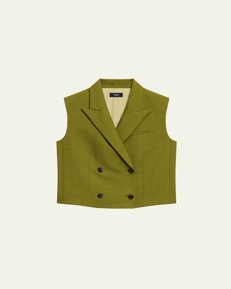 Boxy Double-Breasted Vest